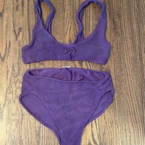 You Swim Purple Stretch Two-Piece Bikini Set